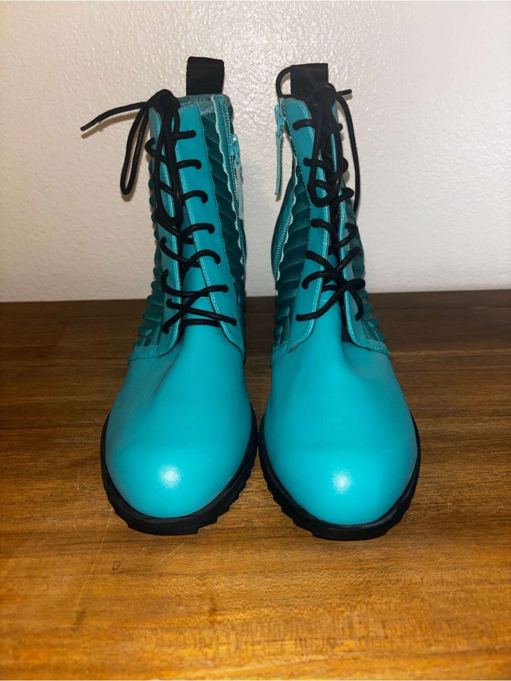 United nude Teal Lace-Up Ankle Boots for Women - Picture 2 of 7